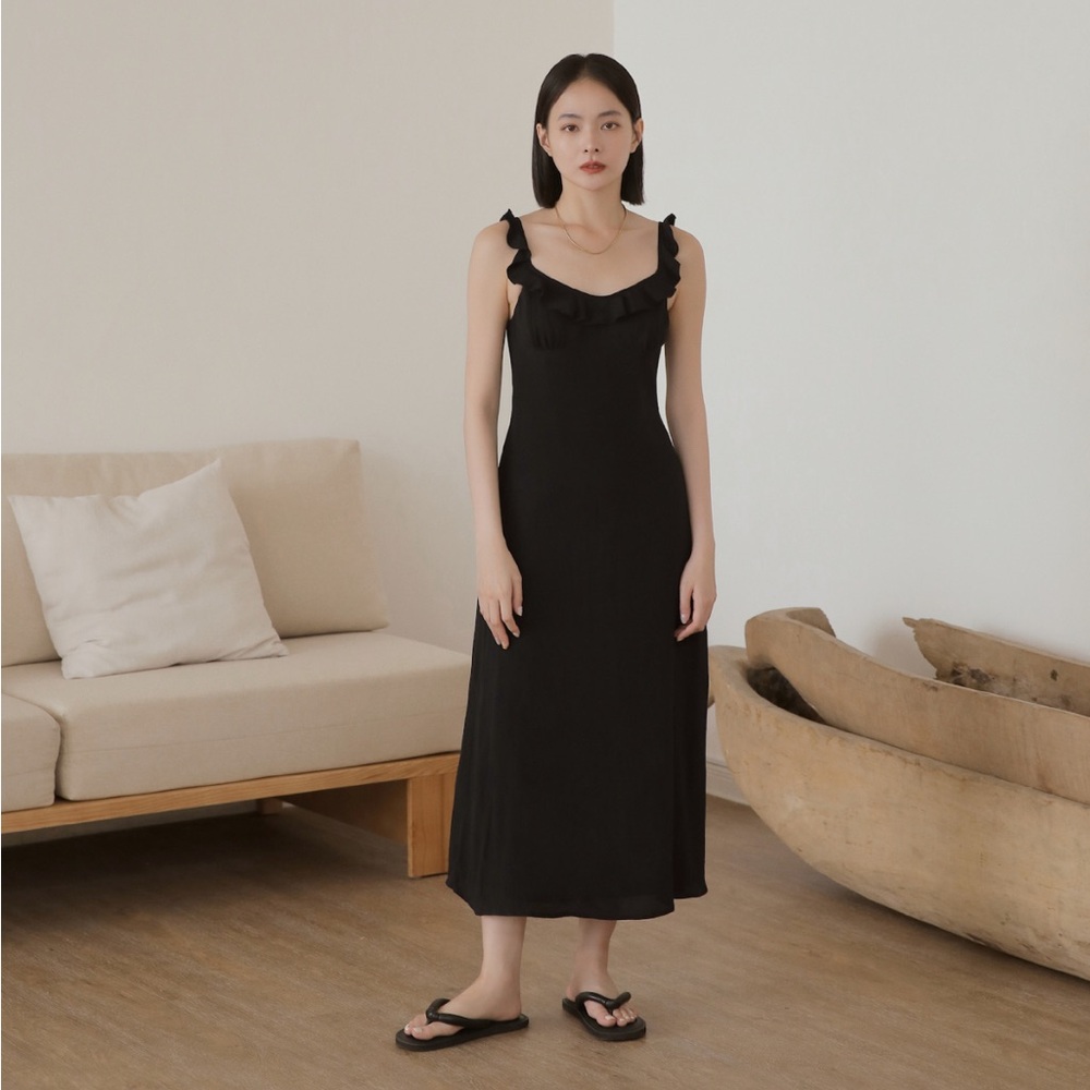 Caramel monster, Felda Maxi Dress - Black - size Small